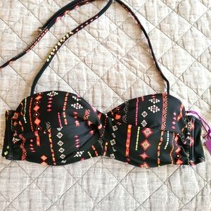 Lascana pattern twist bandeau bikini top